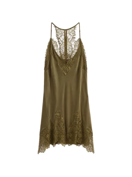 Maiou Gold Hawk din dantelă verde