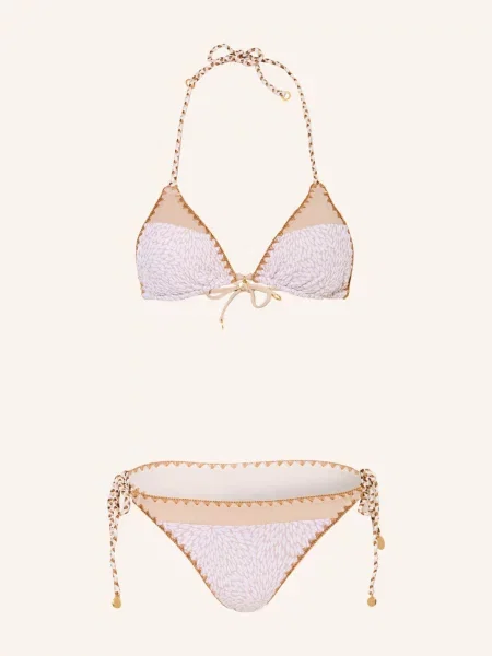 Banana Moon Couture Trojúhelníkové Bikiny Boscoblika Avel S Třpytivou Nití krémová / velbloudí