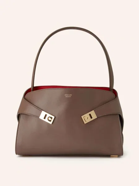 Ferragamo Torebka Hug braun czerwona