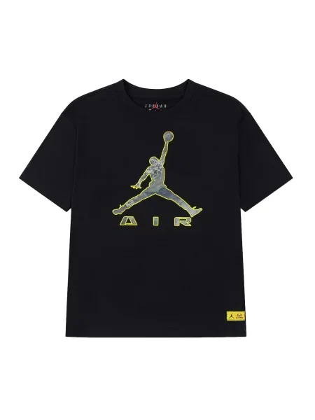 Jordan Tricou BK REAL TREE albastru fumuriu / galben neon negru