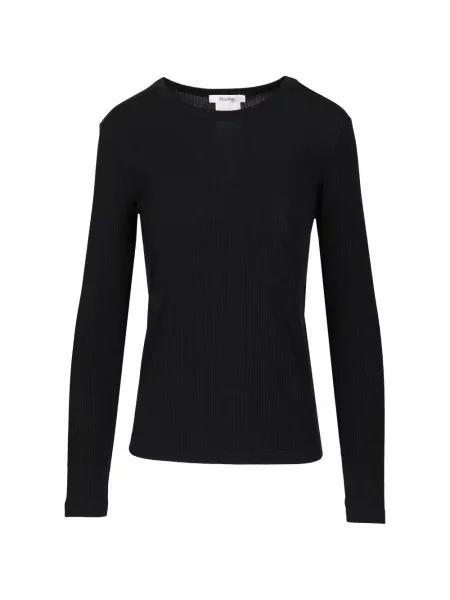 Lung tricou Max Mara tricotate albastru