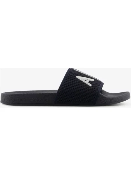 Klapki Armani Exchange AX Logo niebieskie 39 białe
