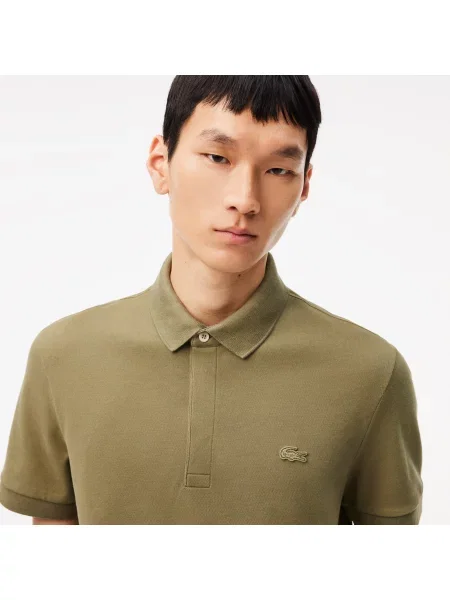Поло Lacoste зеленое