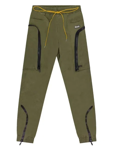 Cargo kalhoty Rhude s autogramem zelené