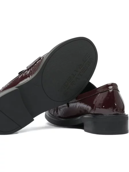Δερμάτινα loafers Strategia Shoes από λουστρίνι κόκκινο