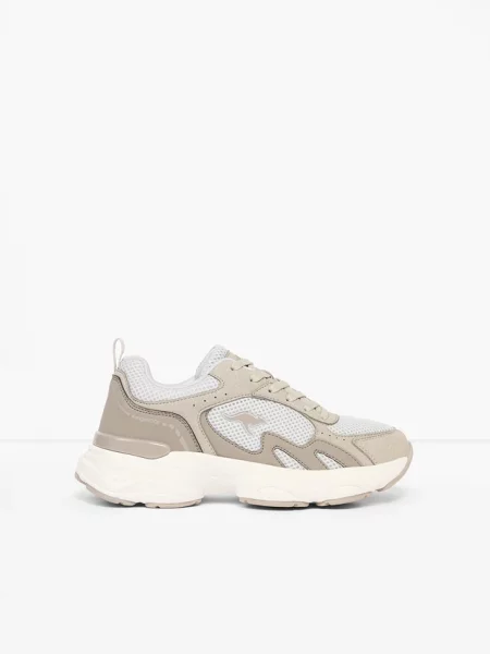 Sneakersy Kangaroos na grubej podeszwie z pianką memory szare
