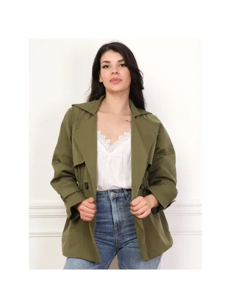 Kabát La Modeuse khaki