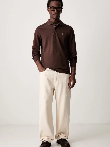 Tricou polo Polo Ralph Lauren maro