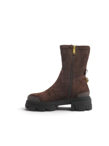 Botki Kurt Geiger skórzane brązowe