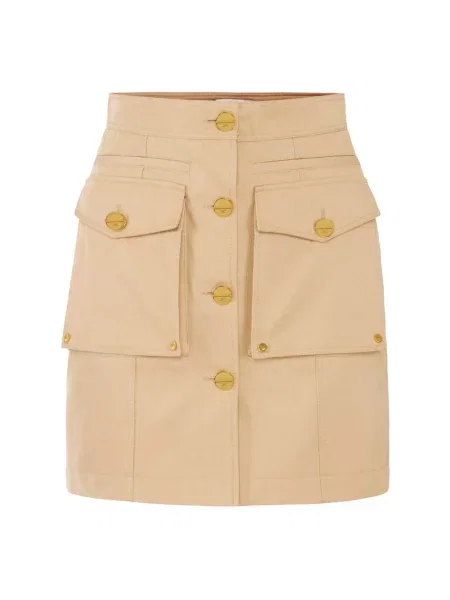 Mała mały spódnica mini Elisabetta Franchi brązowa