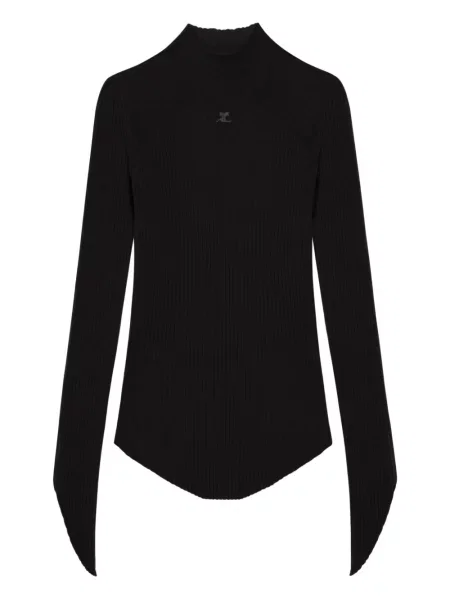 Top Courreges tricotate negru