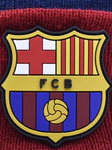 Czapka FC Barcelona beanie oficjalna licencjonowana niebieska