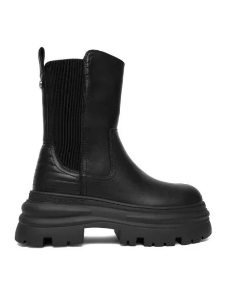Боти челси Buffalo Dione Chelsea Mid с платформа черно