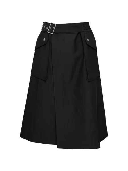 Fustă midi 3.1 Phillip Lim până la genunchi negru