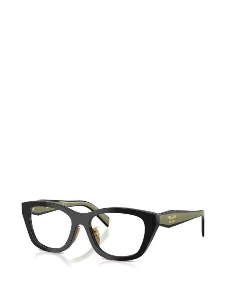 Pravokutne sunčane naočale Prada Eyewear crna