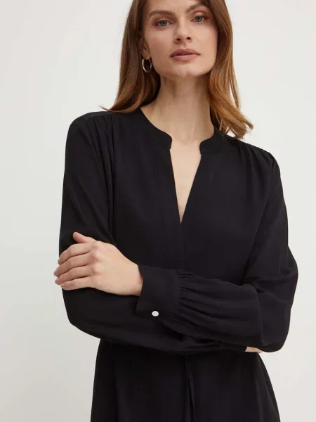 Платье миди Boss черное