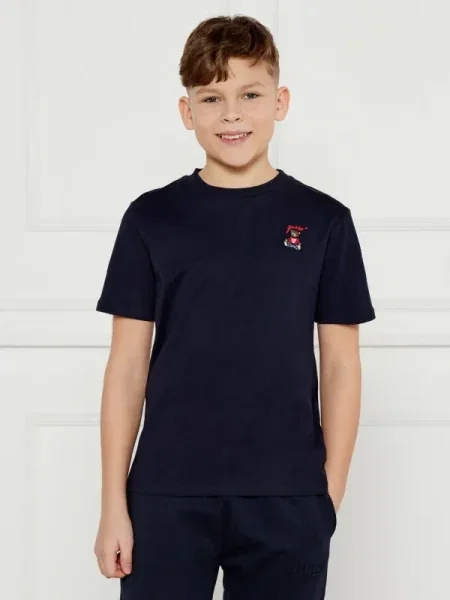 Guess Póló Sötétkék Oversize kék