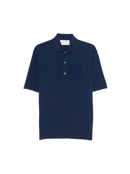 Polo Ami Paris niebieskie