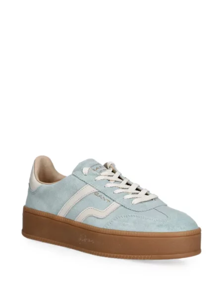 Sneakerși Gant din piele de căprioară cu platformă albastru