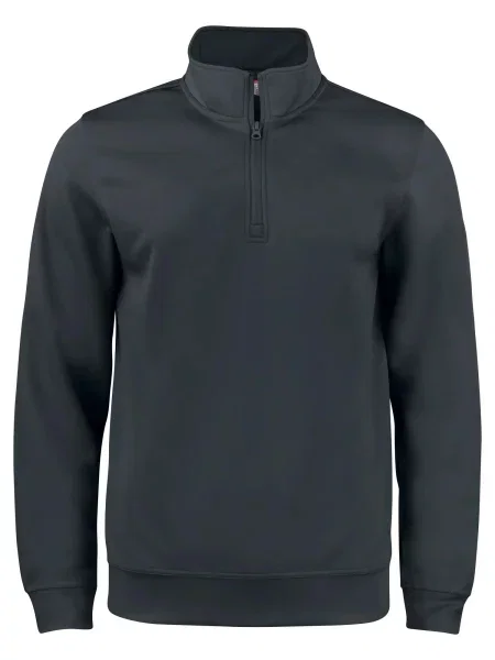 Clique Basic Active Half Zip Junior Polar z półzamkiem z barwionej czarna