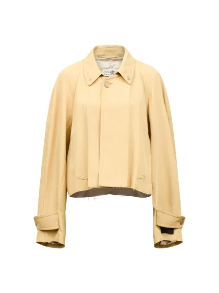 Kurtka Mm6 Maison Margiela z logo żółta