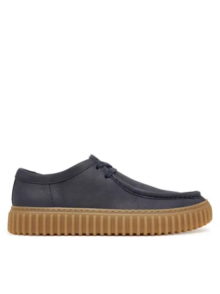 Pantofi Clarks din dantelă albastru