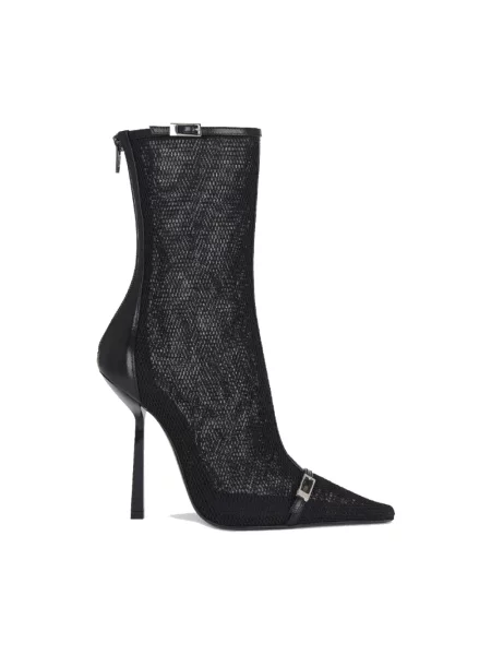 Botki Saint Laurent skórzane czarne