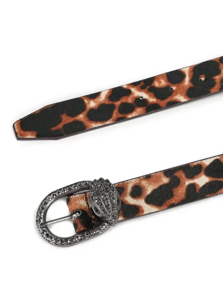 Kurt Geiger London curea pentru femei din piele Mayfair maro