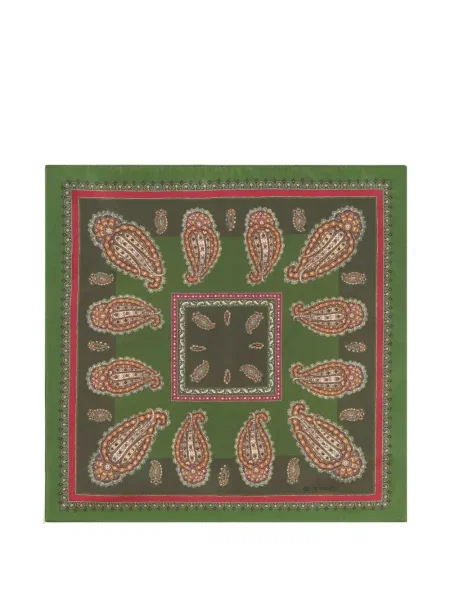 Kravata Etro s paisley uzorkom zelena