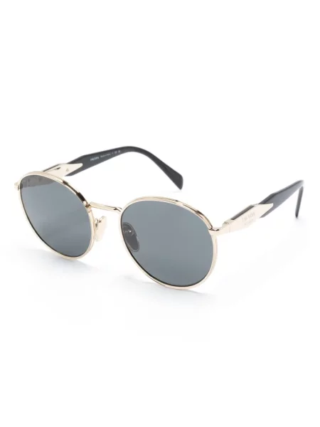 Saulės akiniai Prada Eyewear su autografu juoda