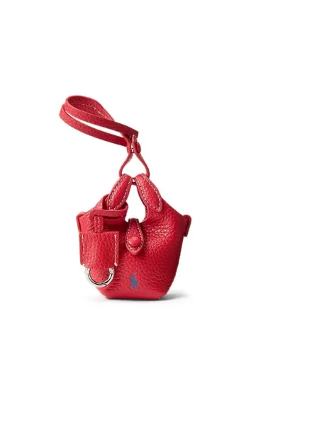 Torebka crossbody Polo Ralph Lauren skórzana czerwona