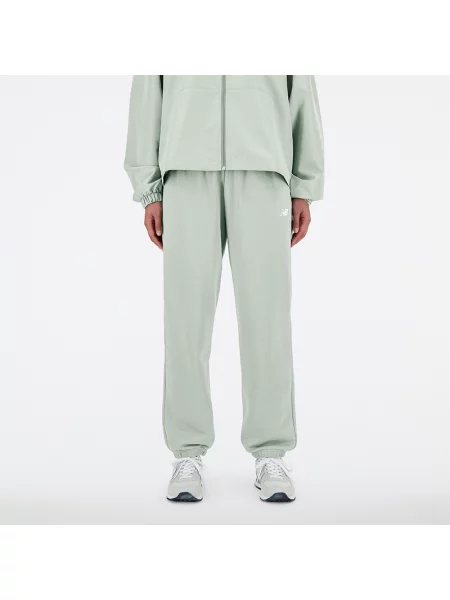 Kalhoty New Balance French Terry Jogger natural mint