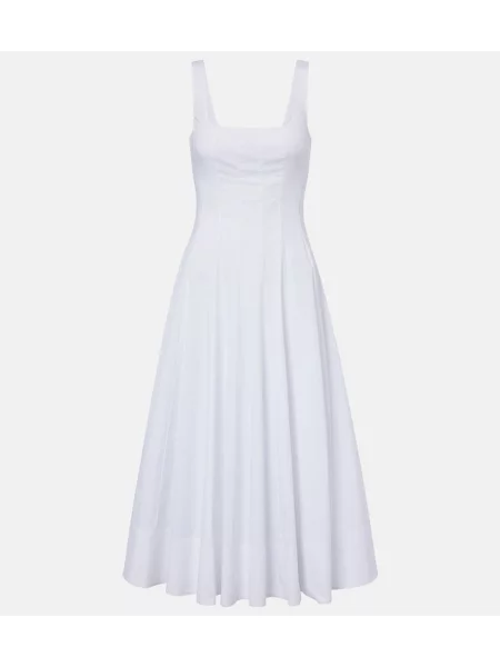 Rochie midi Staud din poplin alb