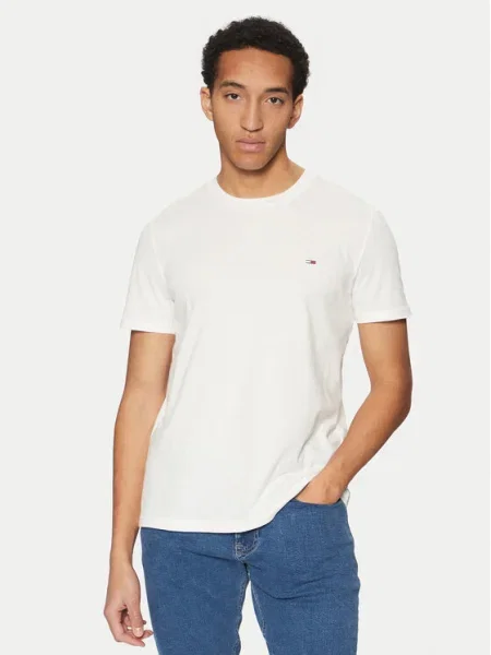 Tommy Jeans Tricou albastru noapte alb