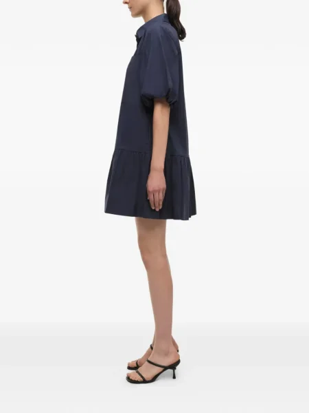 Rochie tip cămașă Simkhai de costum albastru