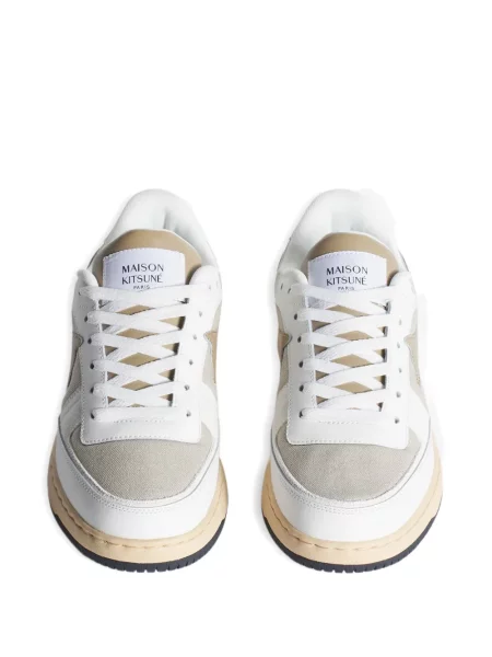 Sneakerși Maison Kitsune alb