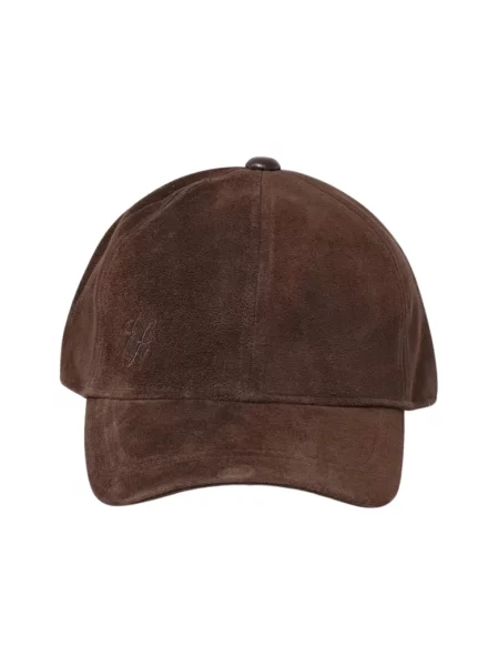 Czapka z daszkiem Emporio Armani brązowa