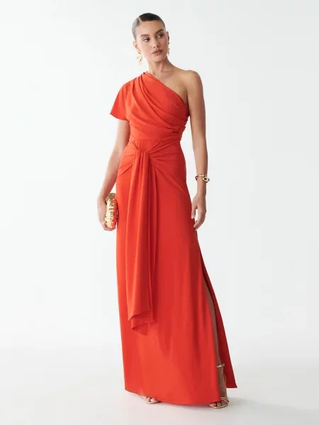 Sável Rochie Renee orange roșu