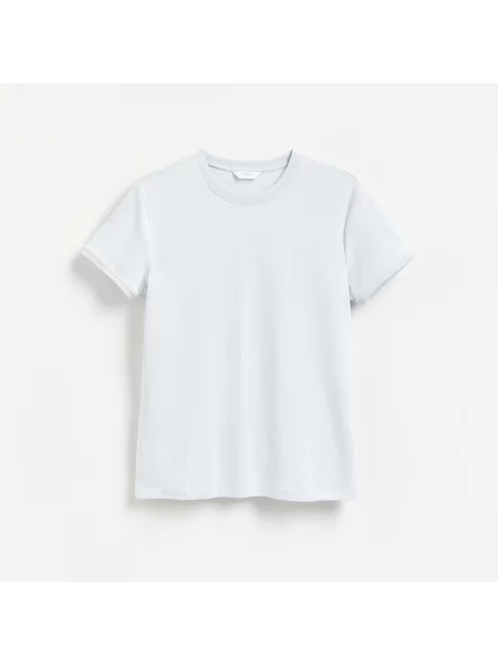 Reserved tričko slim fit bleděmodrá