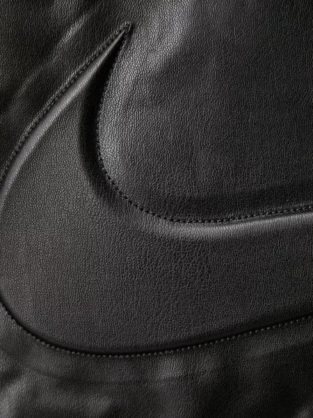 Nike Sportswear яке бомбър дамско от имитация на кожа Therma-FIT черно