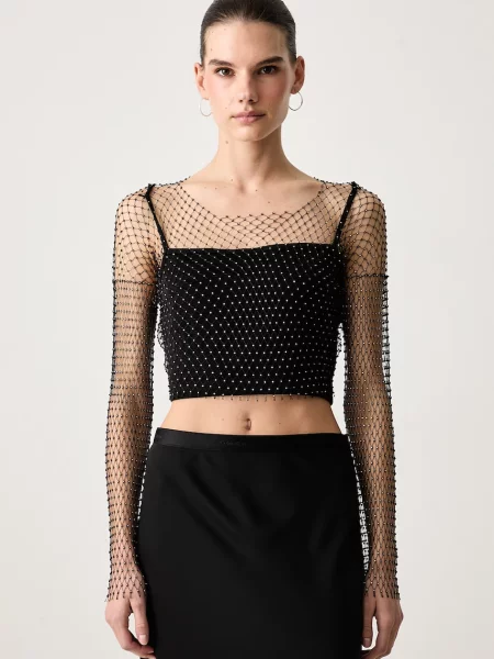 Karl Lagerfeld Jeans bluză pentru femei negru