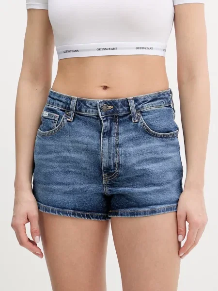 Guess Jeans szorty jeansowe niebieskie