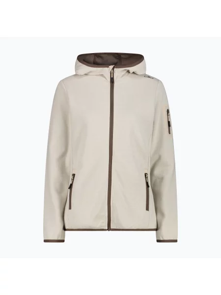 Bluză de trekking pentru femei CMP Fix Hood cream/off white alb