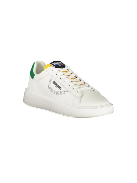 Sneakersy Blauer skórzane białe
