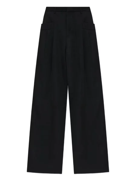 Spodnie R13 wełniane plisowane czarne