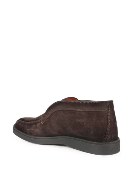 Ghete desert Santoni din piele de căprioară maro