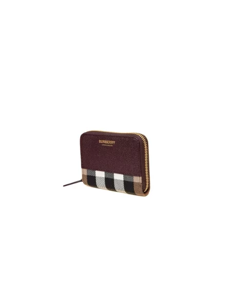 Portfel Burberry skórzany czerwony