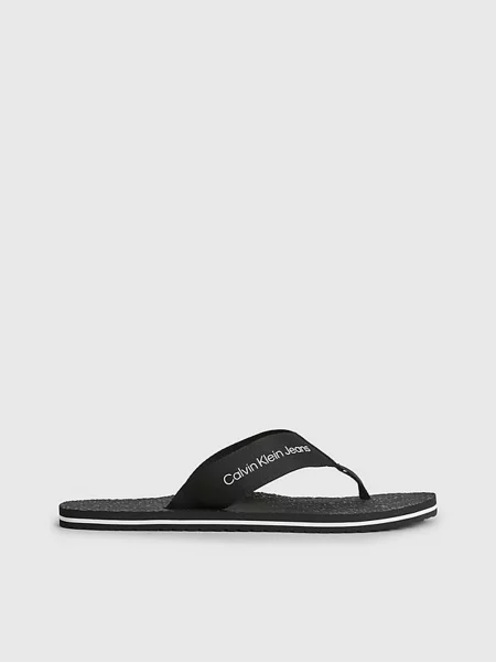 В'єтнамки Calvin Klein Beach Sandal Webbing перероблений чорний