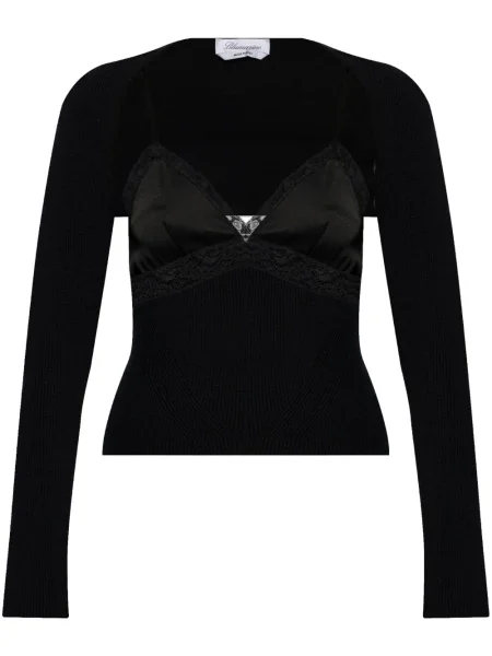 Top Blumarine tricotate negru