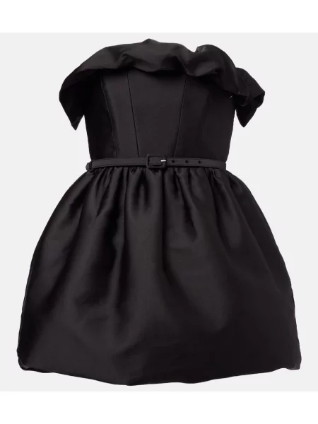 Rochie Roland Mouret cu volane drapată negru